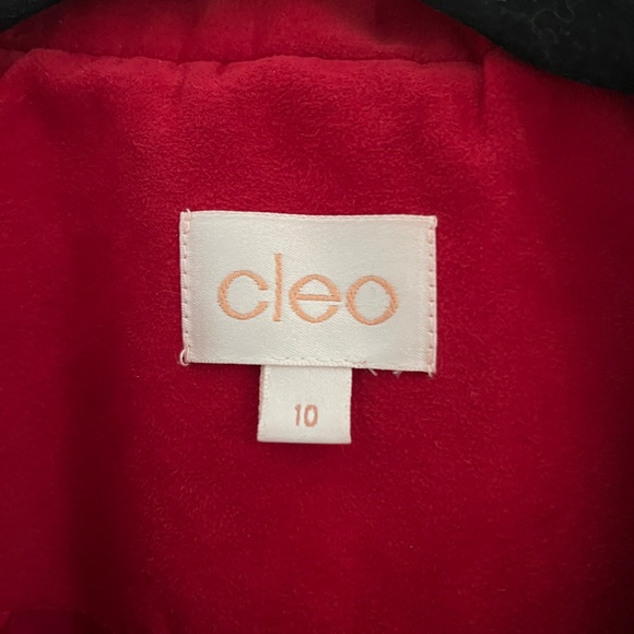 Cleo Red 3/4 length Jacket - Picture 11 of 12